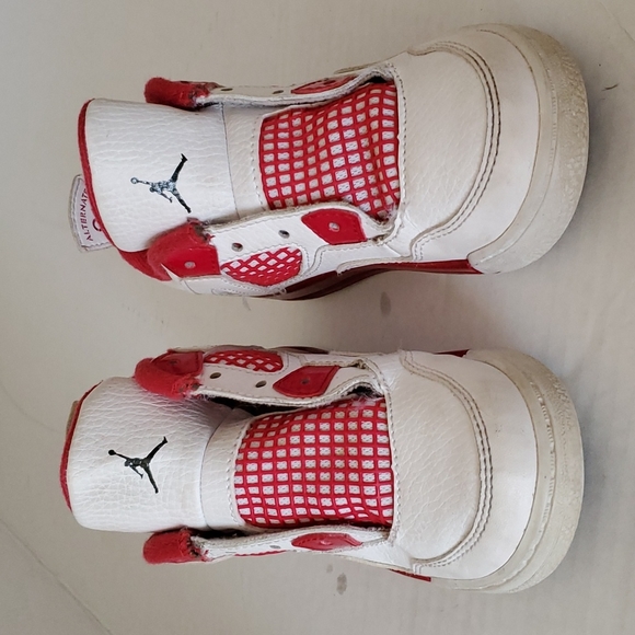 Nike Air Jordan 4 Sneakers High Tops Shoes Size Toddler 9C - Picture 3 of 13